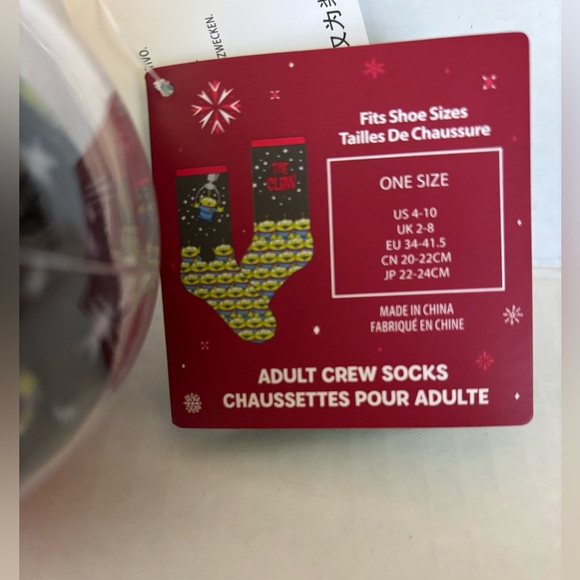 ❄️5/$25❄️ Disney Pixar Toy Story Alien Crew Socks NEW - Picture 2 of 4